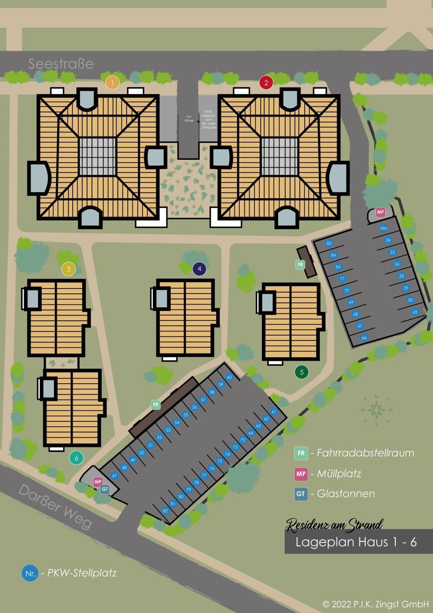Residenz Am Strand Wohnung 4-64 Zingst Exteriör bild